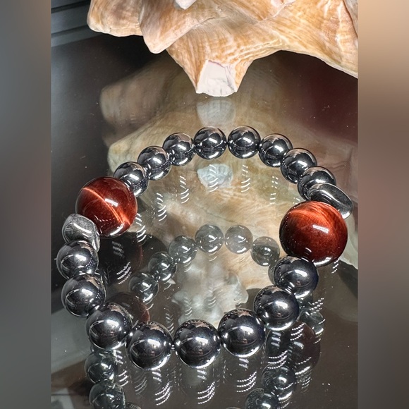 (JOEHANNA) TERAHERTZ  NATURAL STONES  BRACELET size 7” - Picture 6 of 11